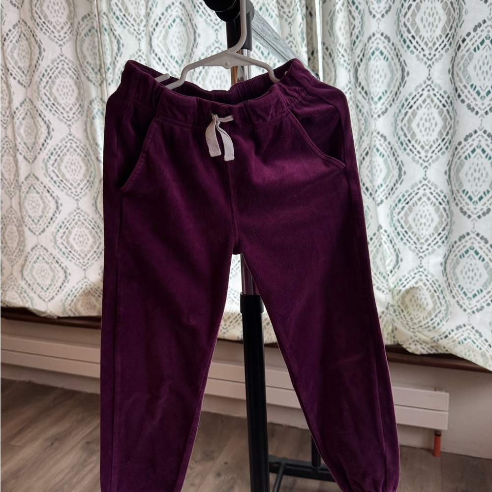 Tea Collection Plum Jogger Pants with Drawstring